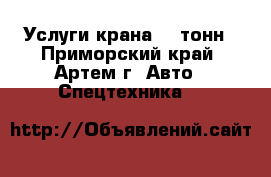 Услуги крана 50 тонн - Приморский край, Артем г. Авто » Спецтехника   